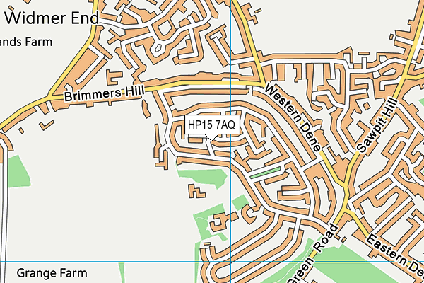 HP15 7AQ map - OS VectorMap District (Ordnance Survey)