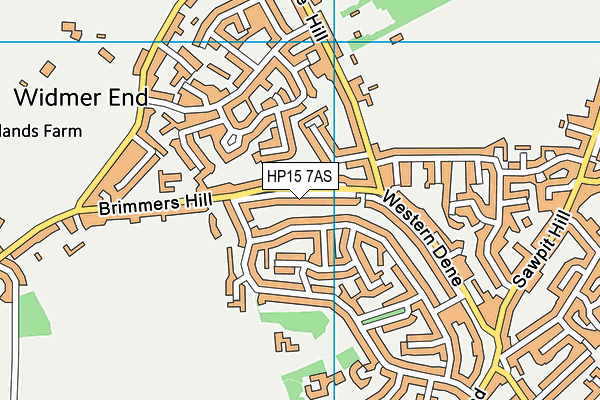 HP15 7AS map - OS VectorMap District (Ordnance Survey)