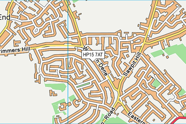 HP15 7AT map - OS VectorMap District (Ordnance Survey)