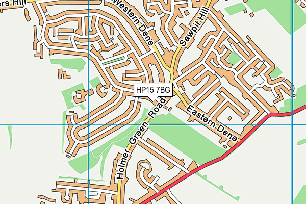 HP15 7BG map - OS VectorMap District (Ordnance Survey)