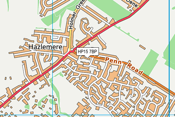 HP15 7BP map - OS VectorMap District (Ordnance Survey)