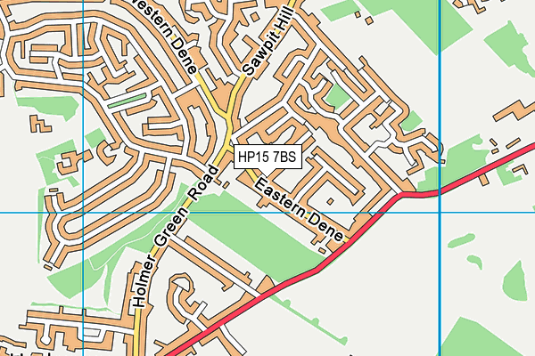 HP15 7BS map - OS VectorMap District (Ordnance Survey)