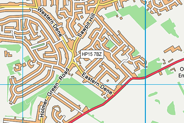 HP15 7BZ map - OS VectorMap District (Ordnance Survey)