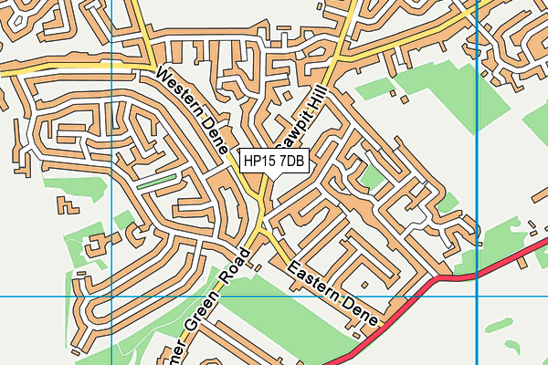 HP15 7DB map - OS VectorMap District (Ordnance Survey)