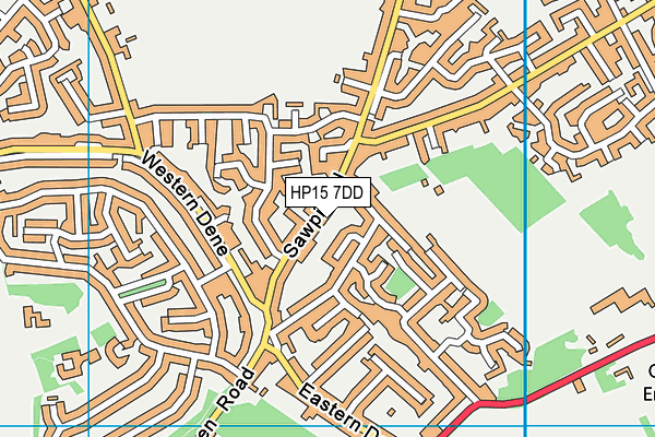 HP15 7DD map - OS VectorMap District (Ordnance Survey)