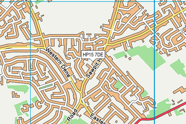 HP15 7DE map - OS VectorMap District (Ordnance Survey)