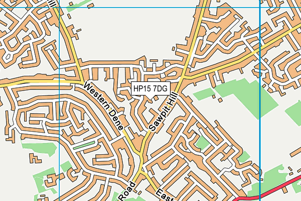 HP15 7DG map - OS VectorMap District (Ordnance Survey)