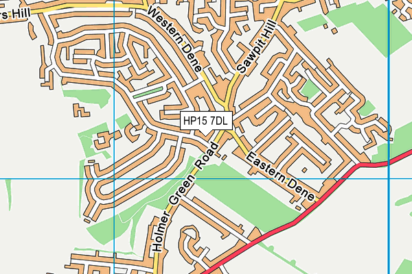 HP15 7DL map - OS VectorMap District (Ordnance Survey)