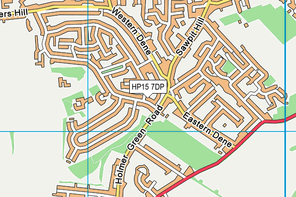 HP15 7DP map - OS VectorMap District (Ordnance Survey)