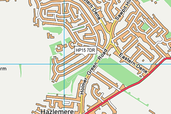 HP15 7DR map - OS VectorMap District (Ordnance Survey)
