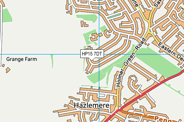 HP15 7DT map - OS VectorMap District (Ordnance Survey)