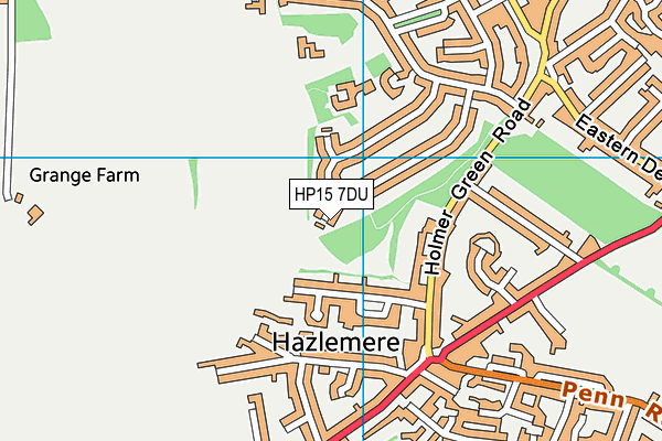 HP15 7DU map - OS VectorMap District (Ordnance Survey)