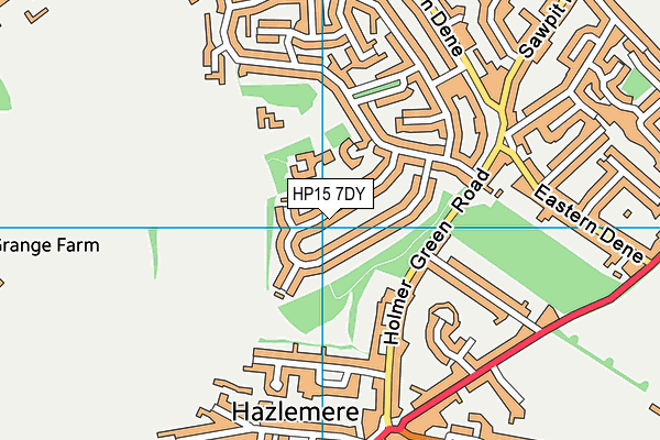 HP15 7DY map - OS VectorMap District (Ordnance Survey)