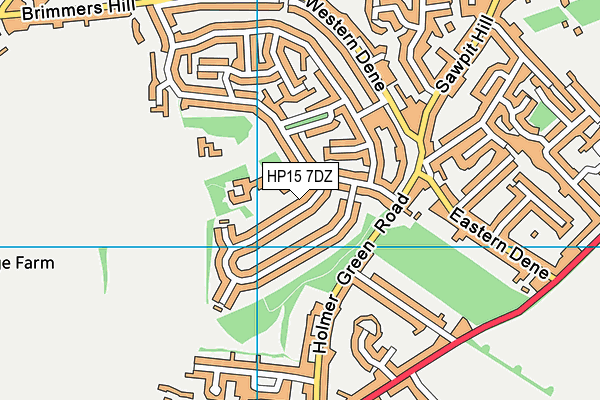 HP15 7DZ map - OS VectorMap District (Ordnance Survey)