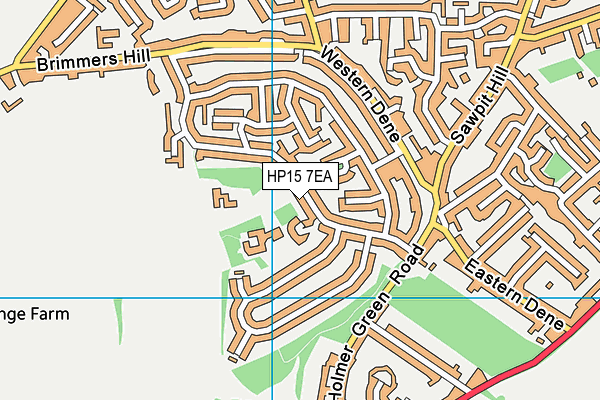 HP15 7EA map - OS VectorMap District (Ordnance Survey)