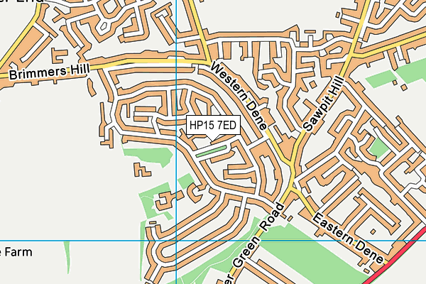 HP15 7ED map - OS VectorMap District (Ordnance Survey)