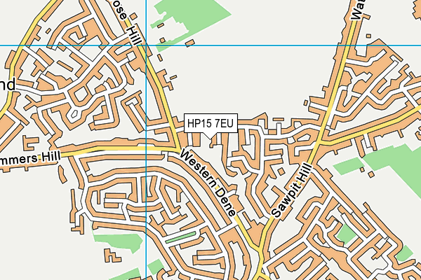 HP15 7EU map - OS VectorMap District (Ordnance Survey)