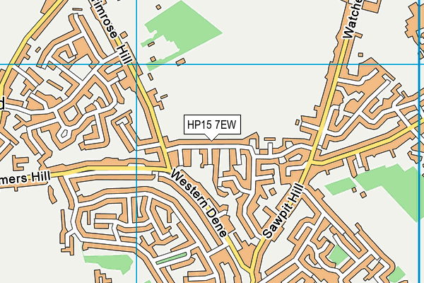 HP15 7EW map - OS VectorMap District (Ordnance Survey)