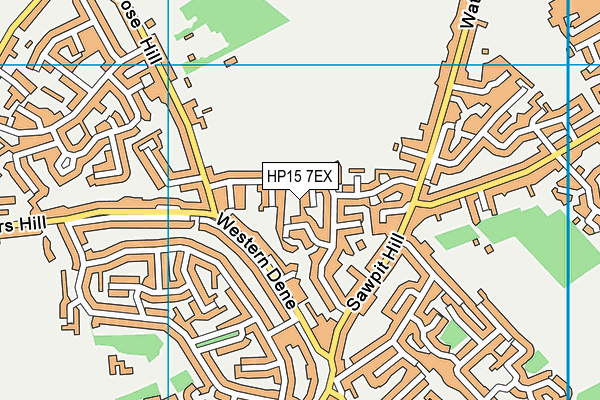 HP15 7EX map - OS VectorMap District (Ordnance Survey)