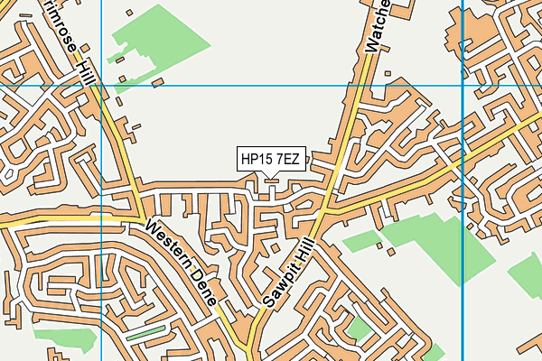HP15 7EZ map - OS VectorMap District (Ordnance Survey)