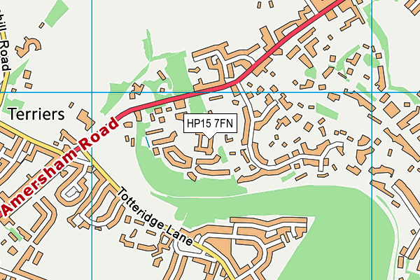HP15 7FN map - OS VectorMap District (Ordnance Survey)