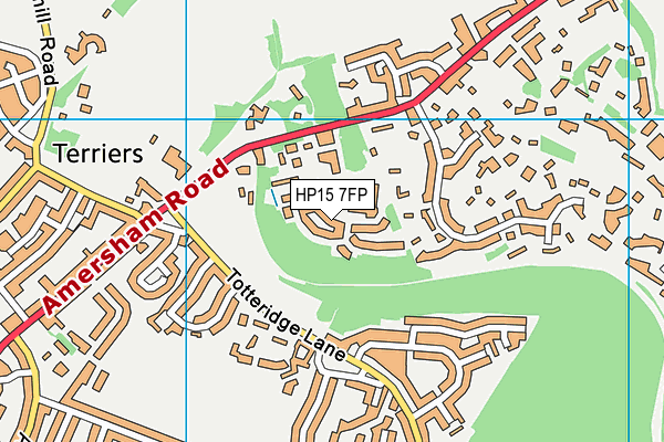 HP15 7FP map - OS VectorMap District (Ordnance Survey)