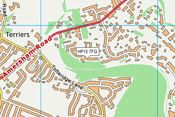 HP15 7FQ map - OS VectorMap District (Ordnance Survey)