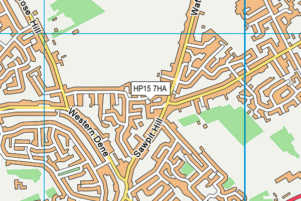 HP15 7HA map - OS VectorMap District (Ordnance Survey)