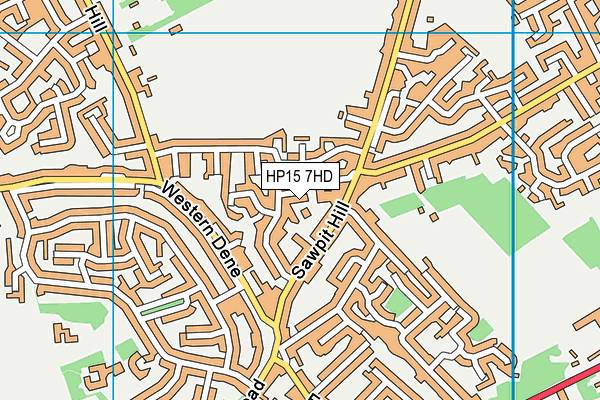 HP15 7HD map - OS VectorMap District (Ordnance Survey)