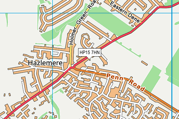 HP15 7HN map - OS VectorMap District (Ordnance Survey)