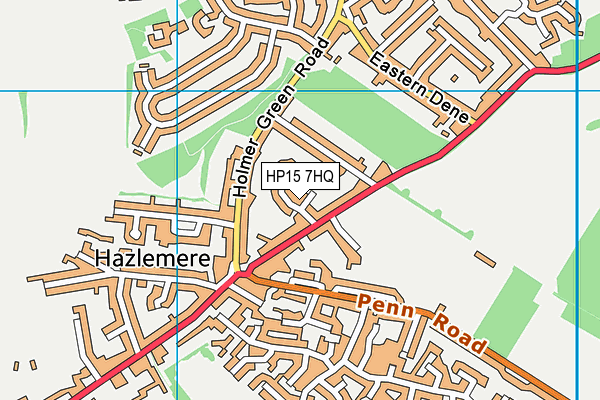 HP15 7HQ map - OS VectorMap District (Ordnance Survey)