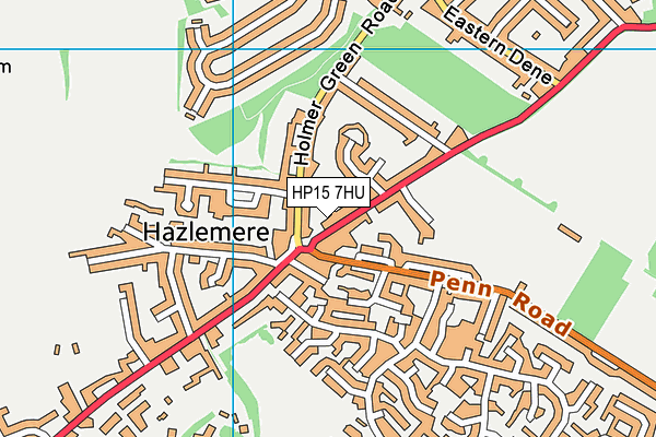 HP15 7HU map - OS VectorMap District (Ordnance Survey)