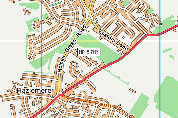 HP15 7HY map - OS VectorMap District (Ordnance Survey)