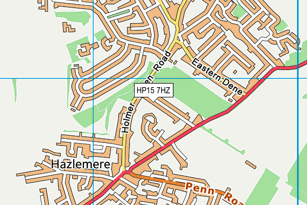 HP15 7HZ map - OS VectorMap District (Ordnance Survey)