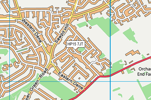 HP15 7JT map - OS VectorMap District (Ordnance Survey)