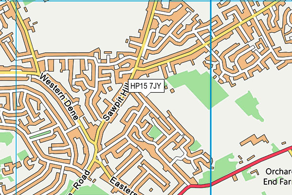 HP15 7JY map - OS VectorMap District (Ordnance Survey)