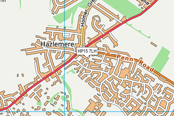 HP15 7LH map - OS VectorMap District (Ordnance Survey)