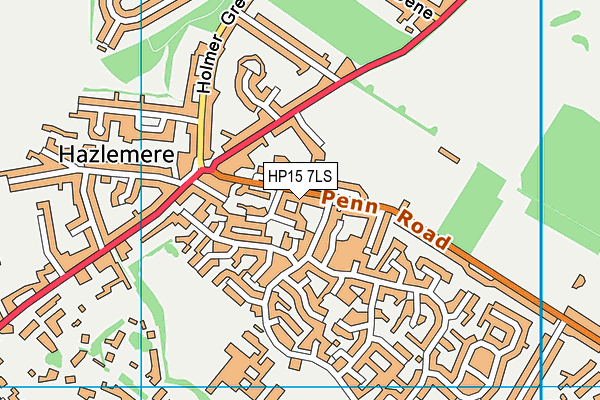 HP15 7LS map - OS VectorMap District (Ordnance Survey)