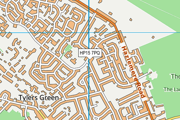 HP15 7PQ map - OS VectorMap District (Ordnance Survey)