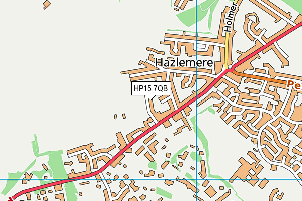 HP15 7QB map - OS VectorMap District (Ordnance Survey)