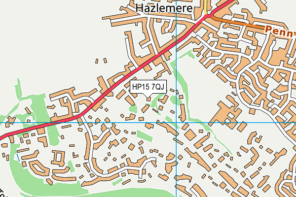 HP15 7QJ map - OS VectorMap District (Ordnance Survey)