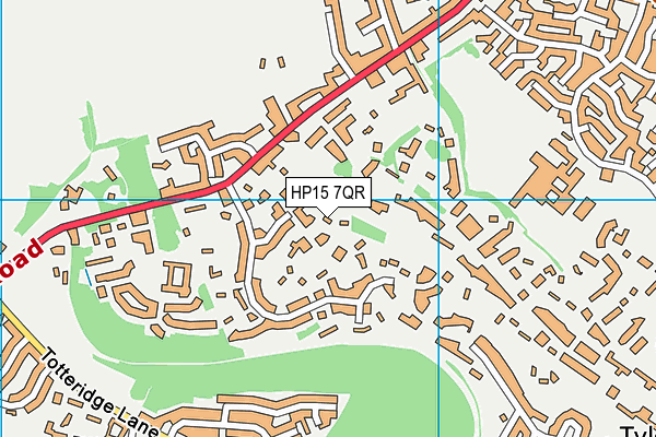 HP15 7QR map - OS VectorMap District (Ordnance Survey)