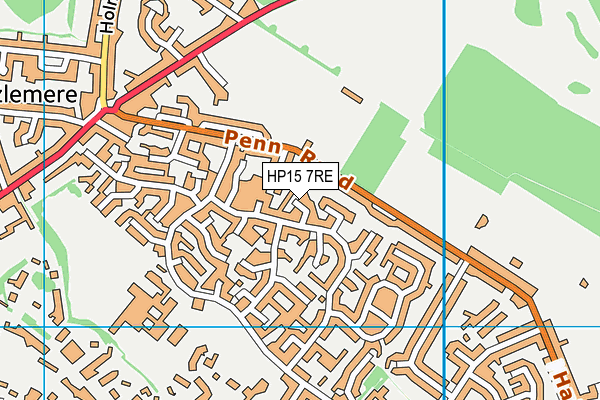 HP15 7RE map - OS VectorMap District (Ordnance Survey)