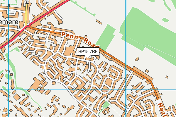 HP15 7RF map - OS VectorMap District (Ordnance Survey)