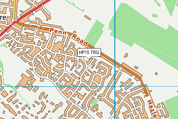 HP15 7RG map - OS VectorMap District (Ordnance Survey)