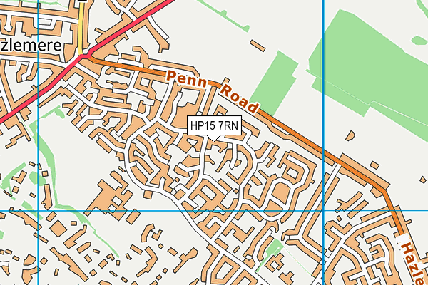 HP15 7RN map - OS VectorMap District (Ordnance Survey)