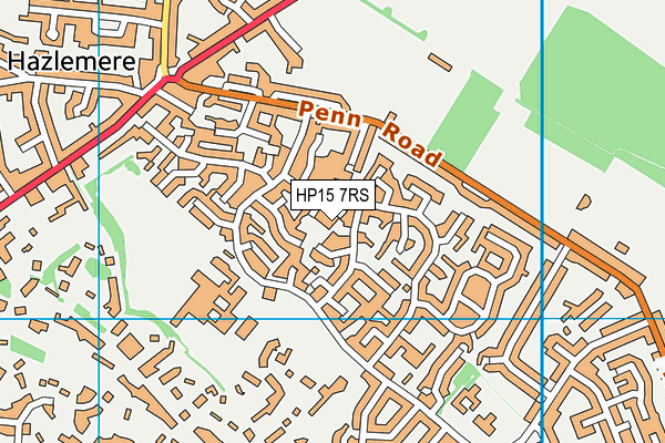 HP15 7RS map - OS VectorMap District (Ordnance Survey)