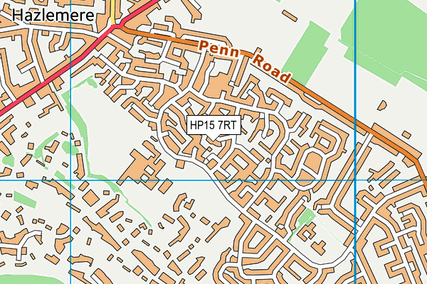 HP15 7RT map - OS VectorMap District (Ordnance Survey)