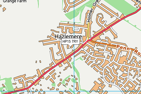 HP15 7RY map - OS VectorMap District (Ordnance Survey)