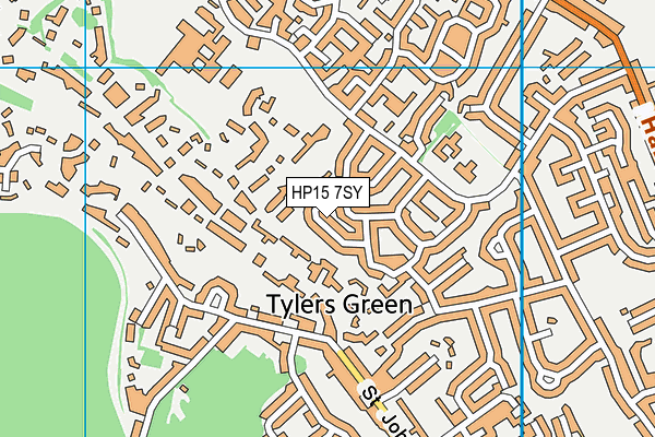 HP15 7SY map - OS VectorMap District (Ordnance Survey)